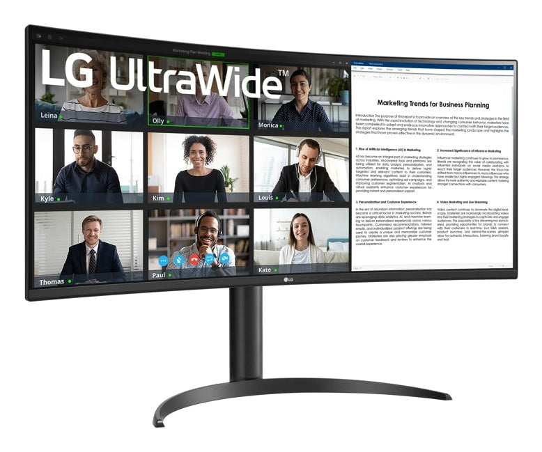 Ecran incurvé 34" LG UltraWide 34WR55QK-B UWQHD 100Hz (Noir)