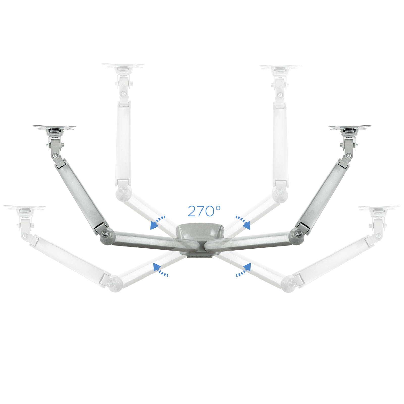 Support double-écran é fixer Tooq DB3132TNR 13"-32" (9kg max) (Argent)