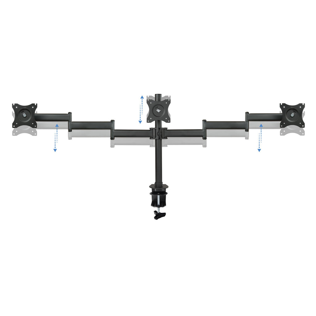 Support triple-écran é fixer Tooq DB1327TN 13"-27" (8kg max) (Noir)