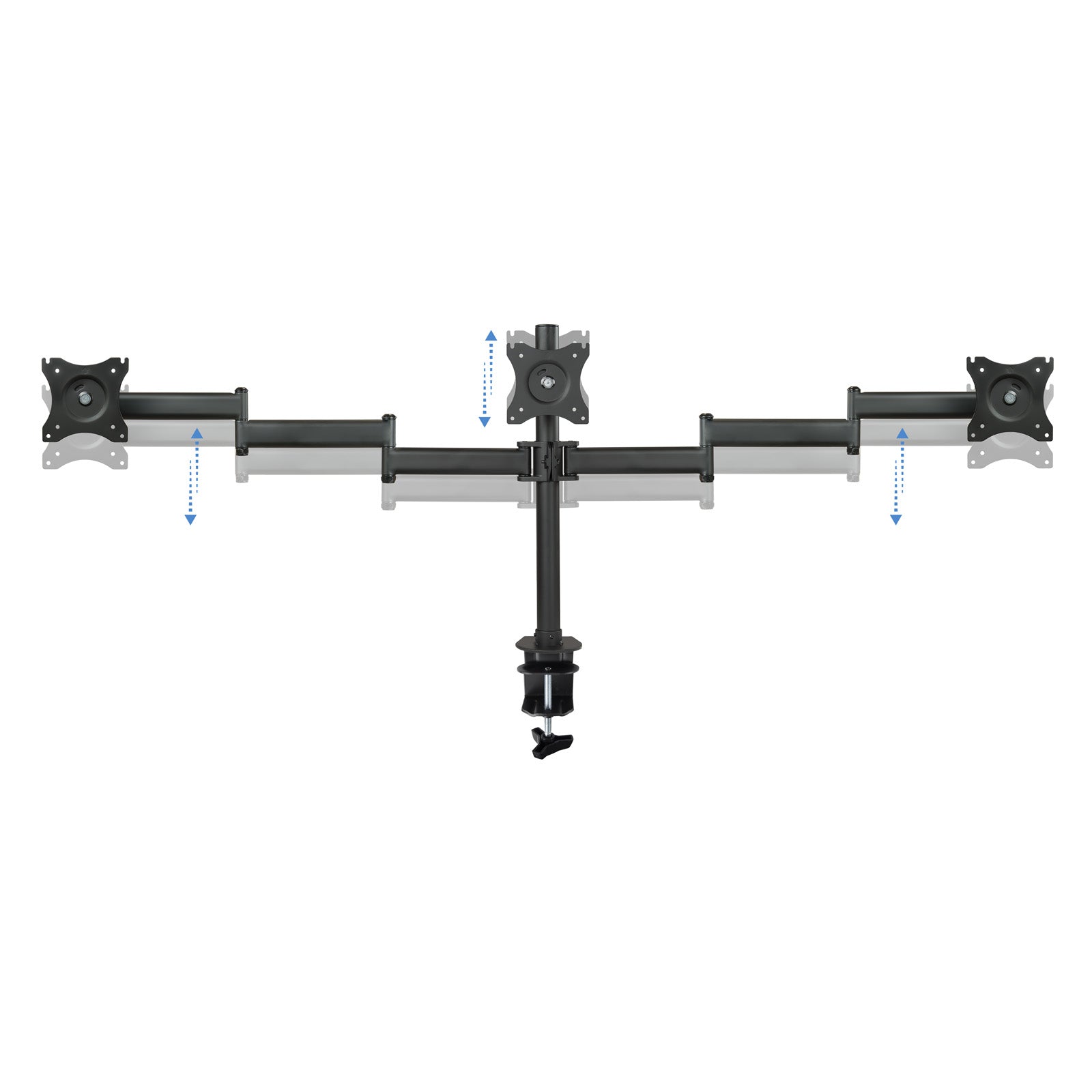 Support triple-écran é fixer Tooq DB1327TN 13"-27" (8kg max) (Noir)