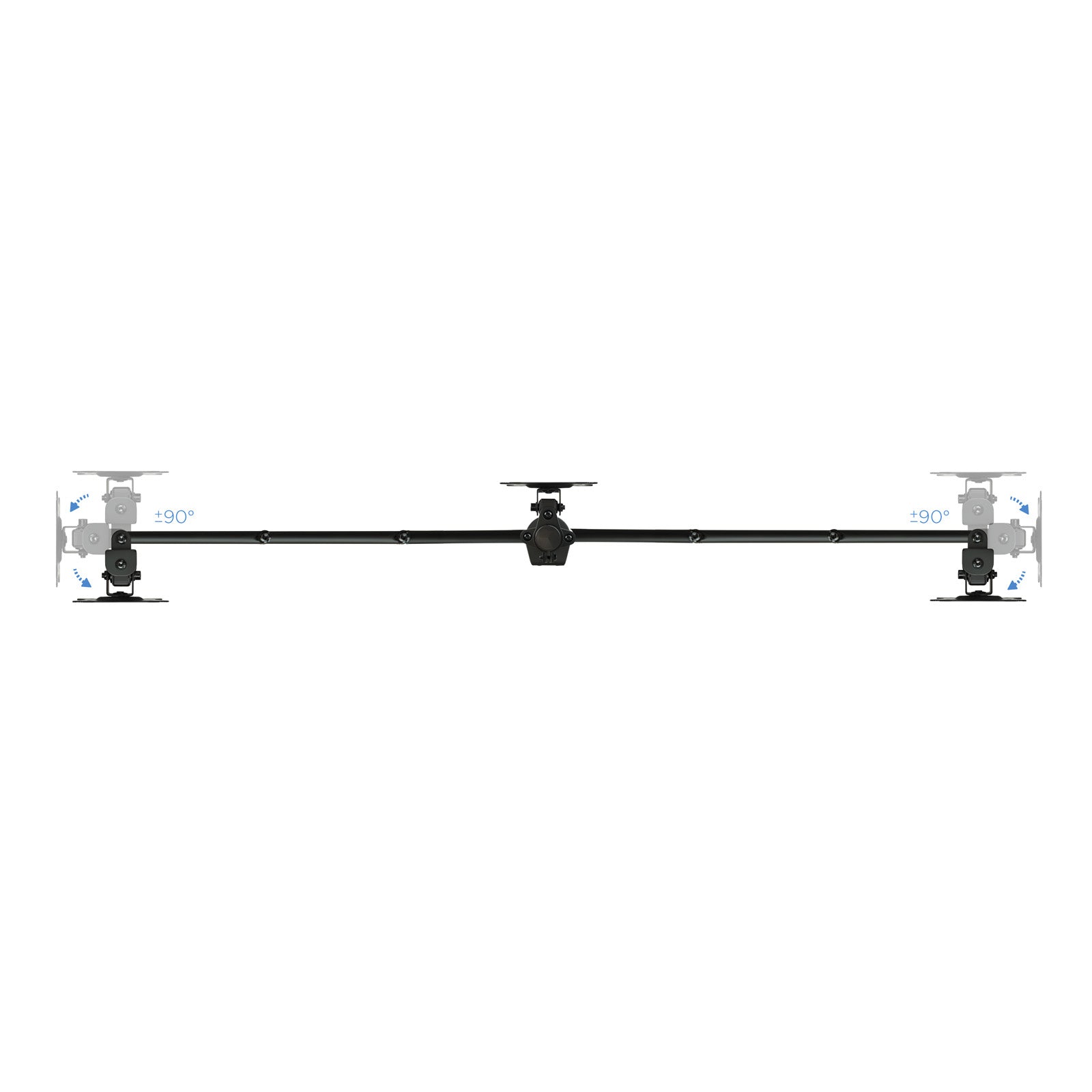 Support triple-écran é fixer Tooq DB1327TN 13"-27" (8kg max) (Noir)