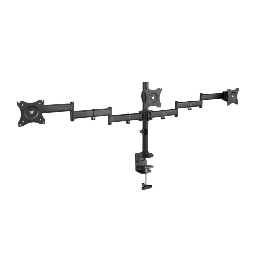 Support triple-écran é fixer Tooq DB1327TN 13"-27" (8kg max) (Noir)