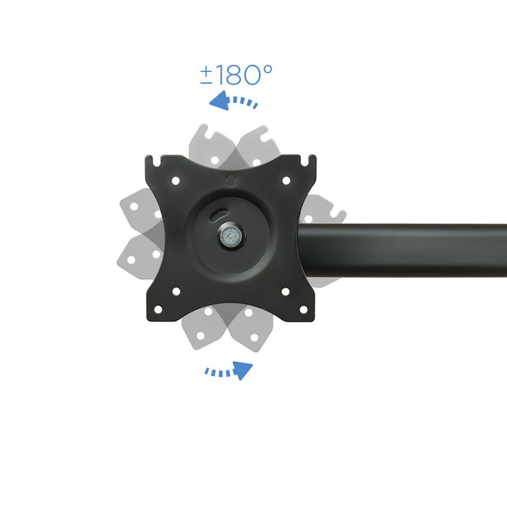 Support triple-écran é fixer Tooq DB1327TN 13"-27" (8kg max) (Noir)