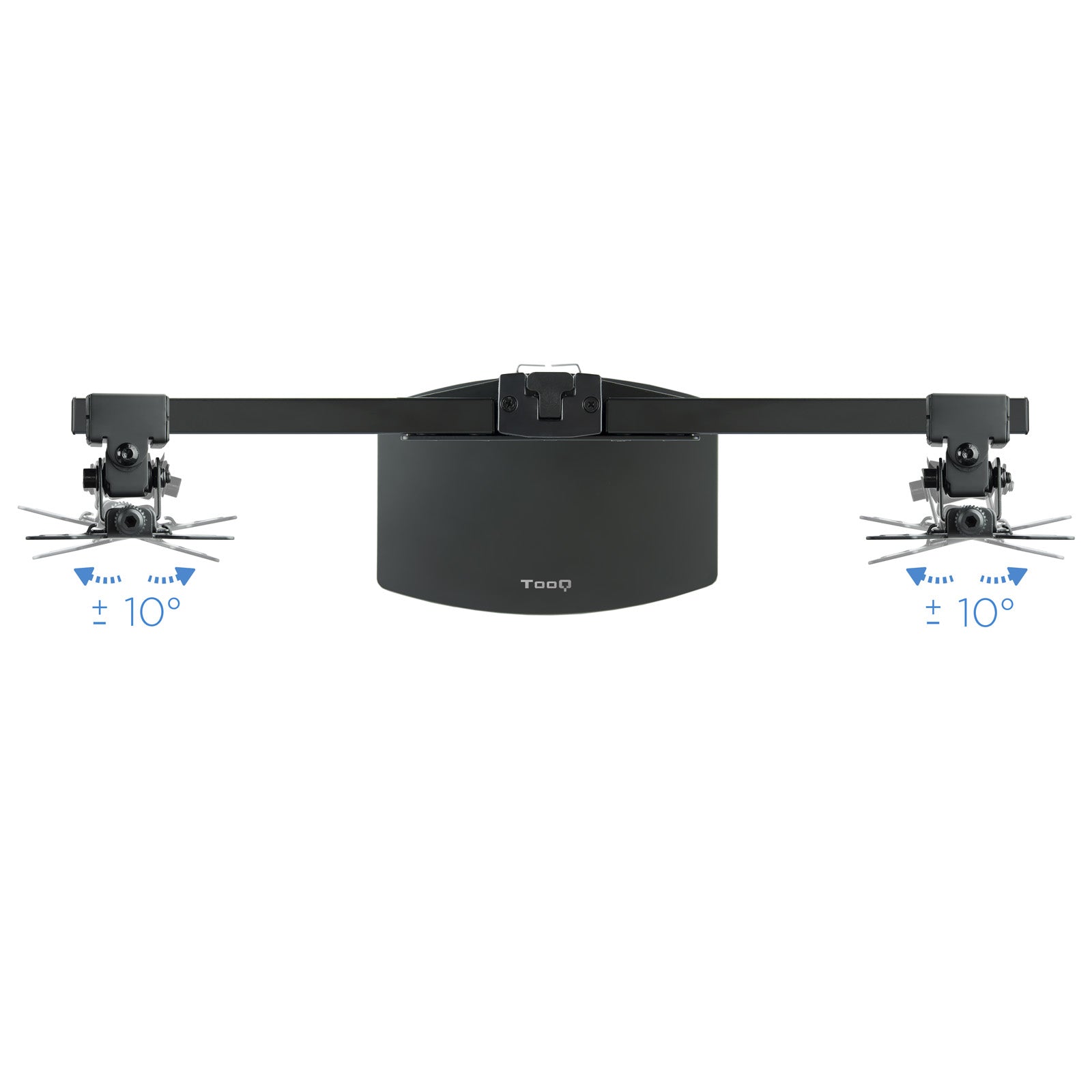 Support double-écran é poser Tooq DB1727TN 17"-27" (6kg max) (Noir)