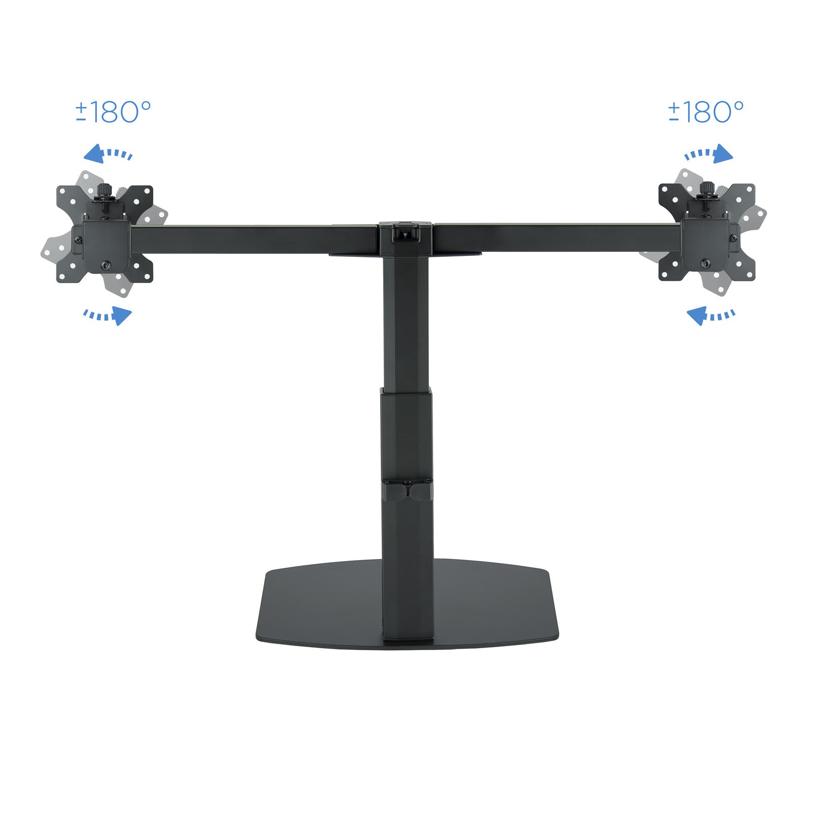 Support double-écran é poser Tooq DB1727TN 17"-27" (6kg max) (Noir)