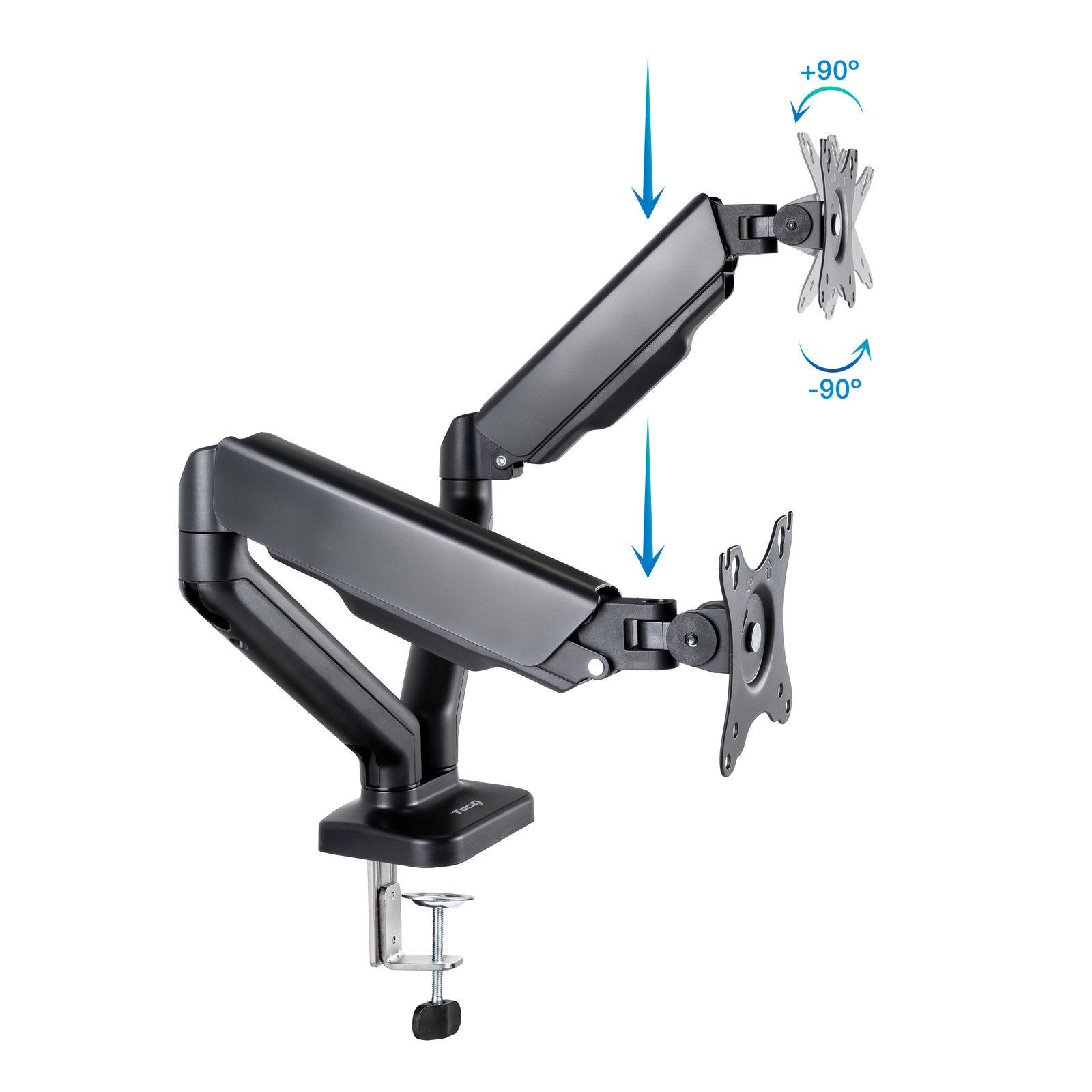 Support double-écran é fixer Tooq DB5132TNR 17"-32" (9kg max) (Noir)