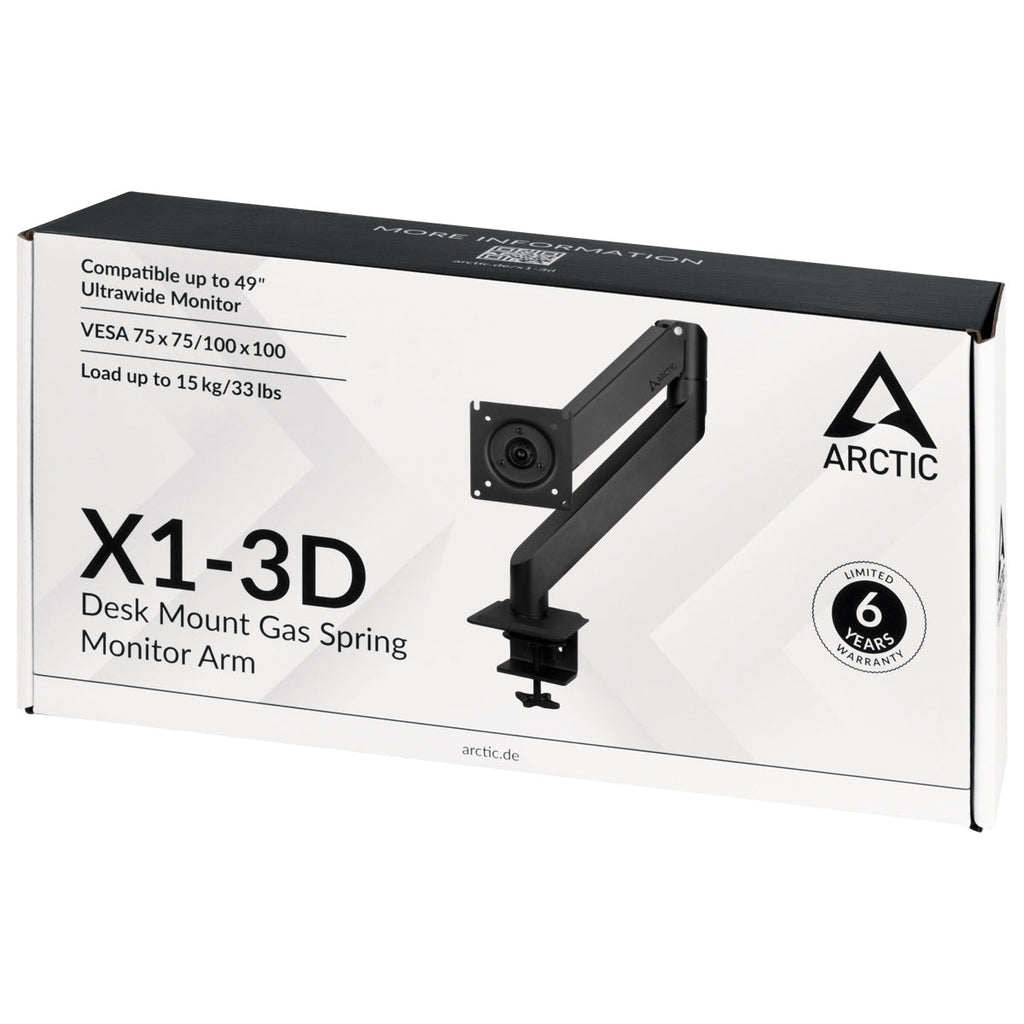 Support écran é fixer Arctic X1-3D - 43" (10kg max)