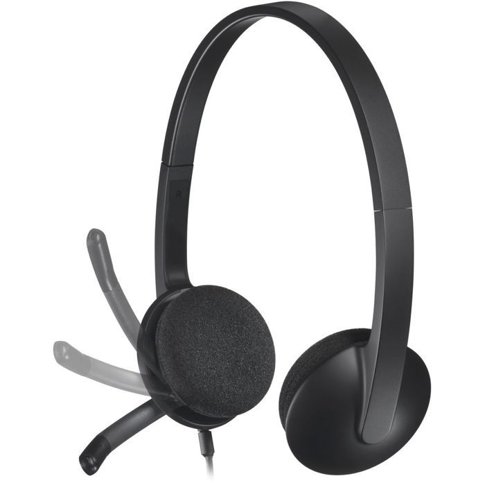 Casque - Filaire - Logitech - H340 - USB - Anti-parasite - Noir