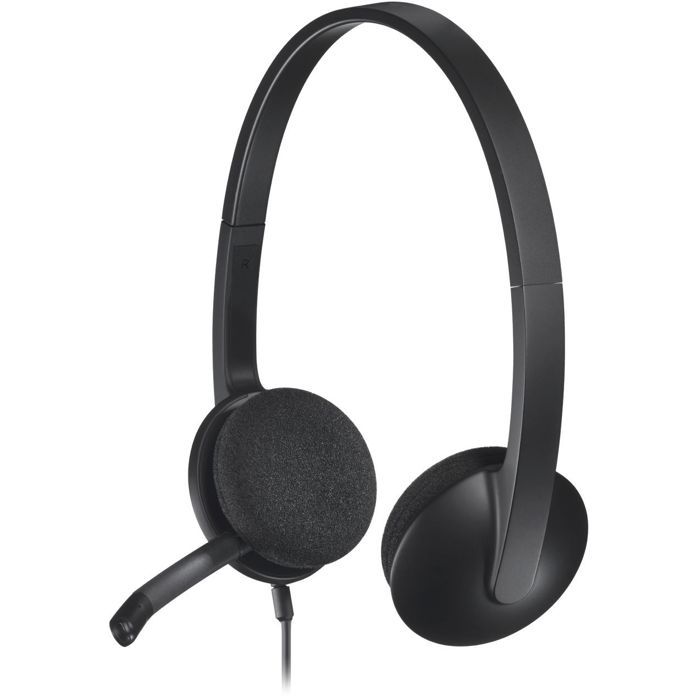Casque - Filaire - Logitech - H340 - USB - Anti-parasite - Noir