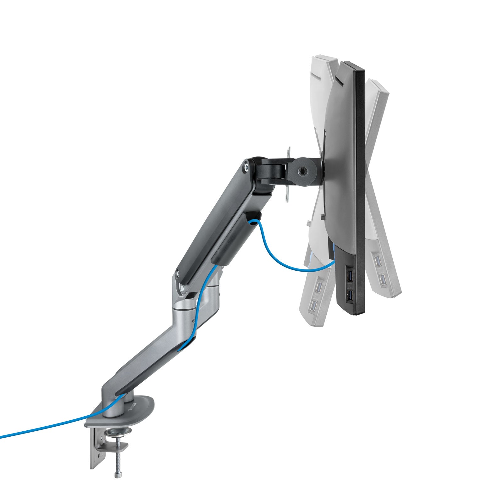 Support double-écran é fixer Tooq  DB4132TNR 17"-32" (9kg max) (Gris)