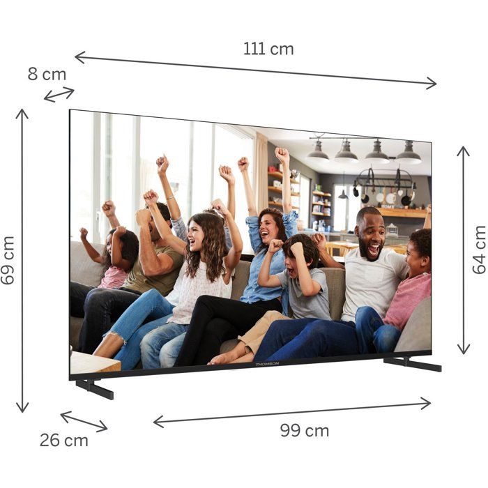 Thomson 50UG4S14 - TV LED 50 (126 cm) - 4K UHD 3840x2160 -  Google TV - 2xHDMI 2.1 + 2xHDMI 2.0 - WiFi