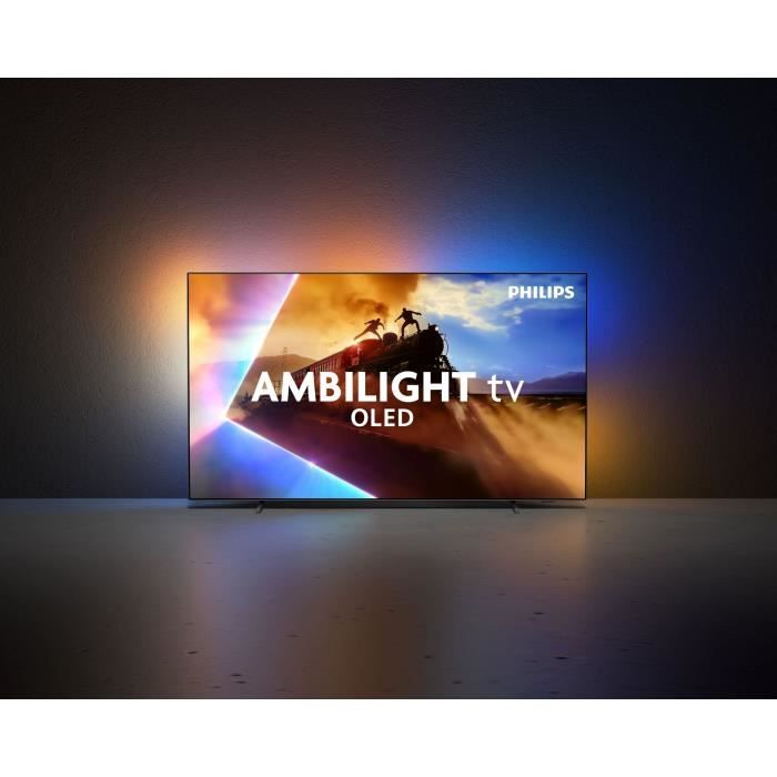 Philips 55OLED760 (inclus 1 an Disney+) - TV OLED 55 Ambilight - 4K UHD - Dolby Vision - Smart TV - 100 Hz - 4xHDMI 2.1