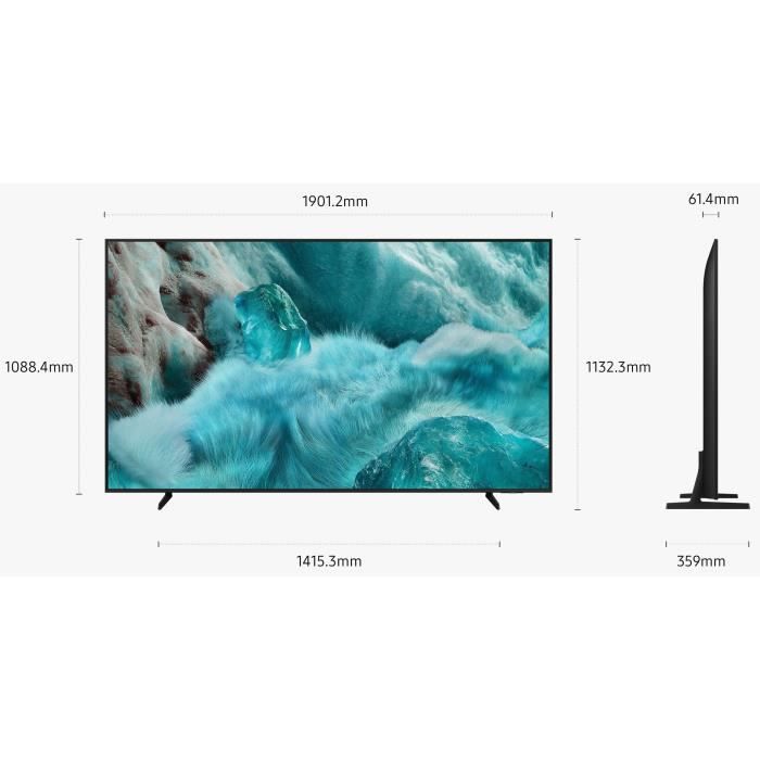 Samsung TQ85Q7F - TV QLED 85 (214 cm) - 4K UHD 3840x2160 - HDR10+ - Smart TV - Gaming Hub - 3xHDMI - WiFi
