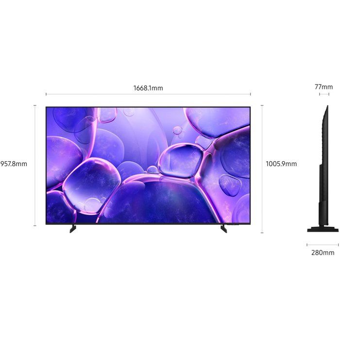 Samsung 75U8005F - TV LED 75 (190 cm) - 4K UHD 3840x2160 - HDR - Smart TV - Gaming Hub - 3xHDMI - WiFi