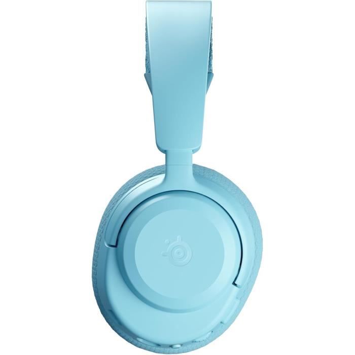 Casque gaming sans fil - STEELSERIES - Arctis Nova 3PW - Autonomie 40h - Bluetooth + 2,4 GHz - Couleur Bleu ciel