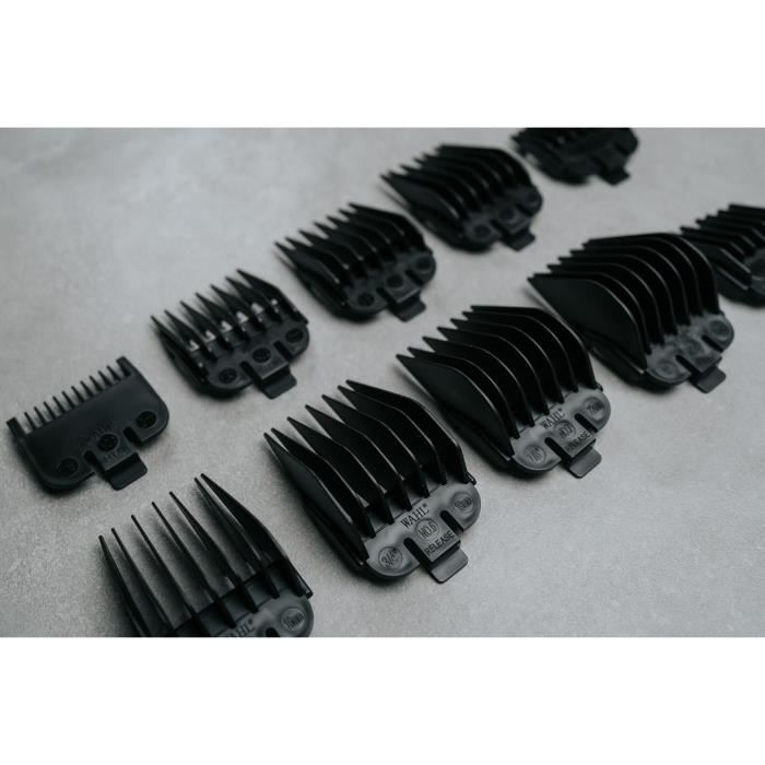 Tondeuse a cheveux sur secteur - WAHL - HOME PRO - 230 V - 8 sabots - Noir / Gris