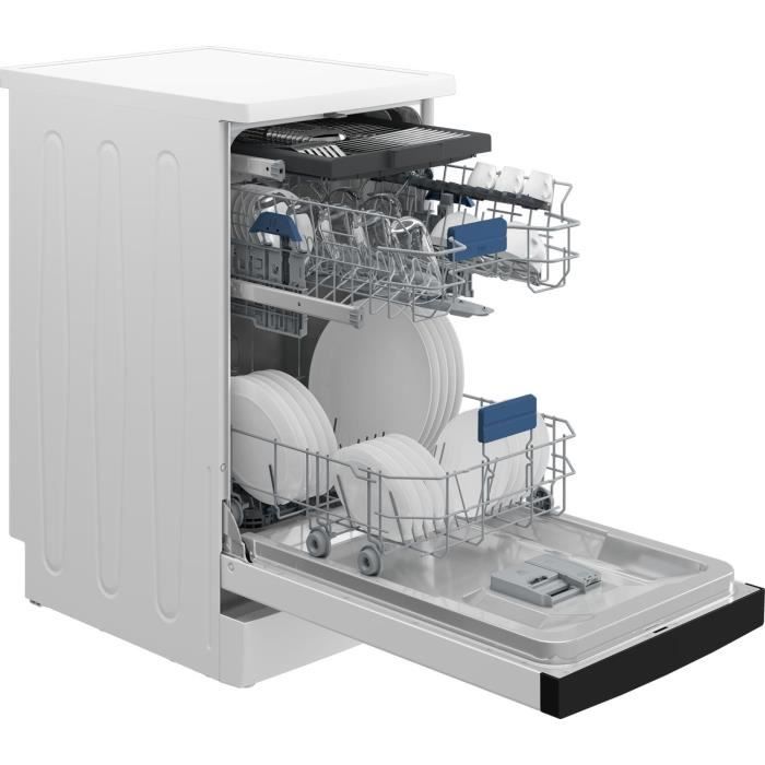 Lave-vaisselle pose libre BEKO BDFS26041WQ - 10 couverts - Induction - 45 cm - 45 dBA - Blanc