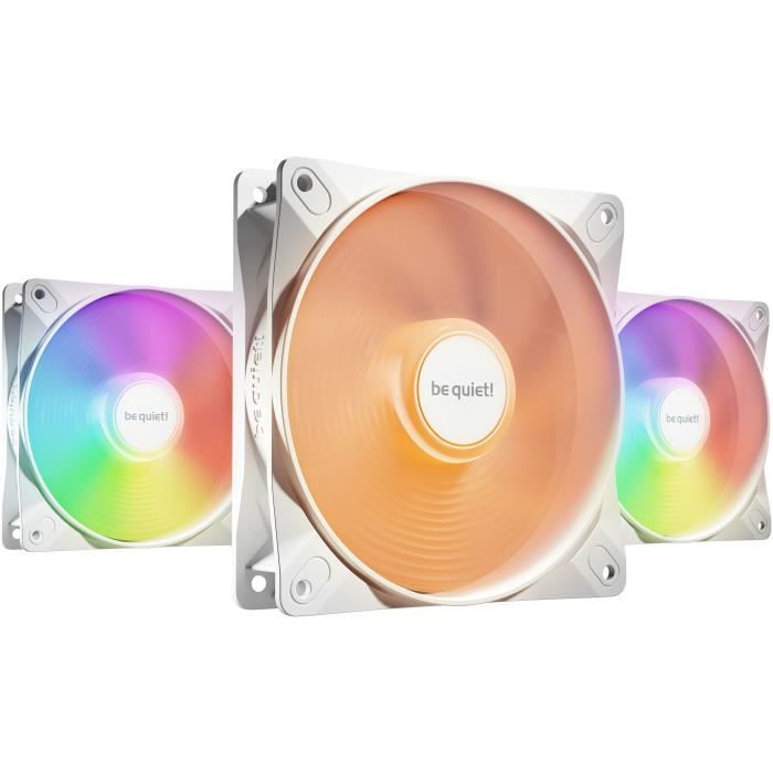 BE QUIET! - Light Wings LX - Ventilateur Boîtier - BL122 - 120 mm - PWM Triple - White - Pack