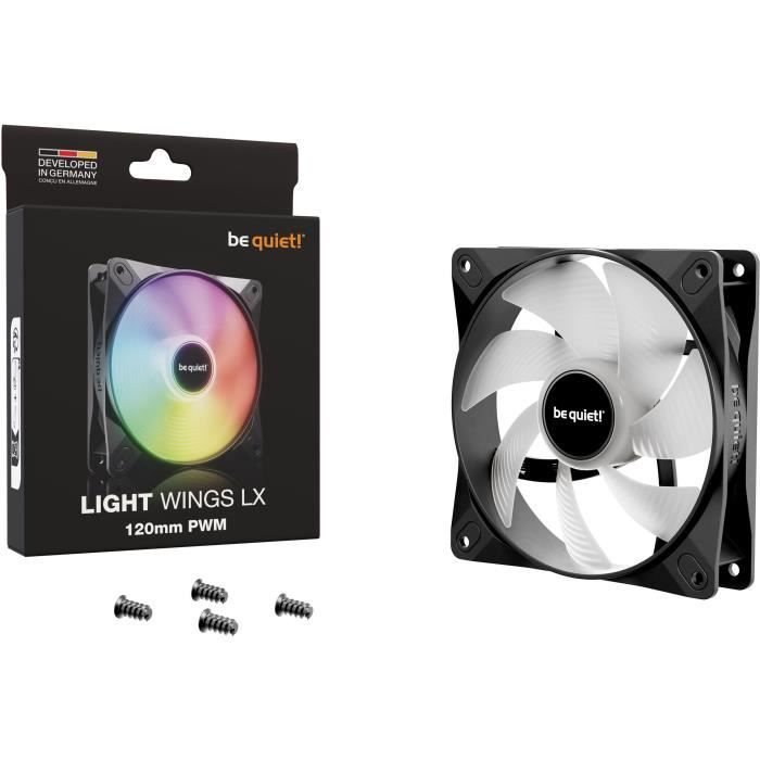 BE QUIET! - Light Wings LX - Ventilateur Boîtier - BL120 - 120 mm - PWM