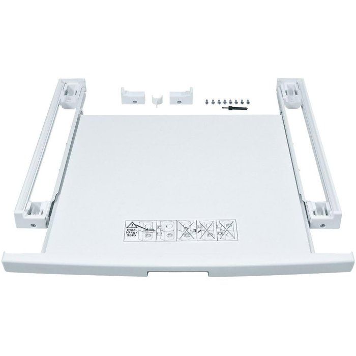 Kit de superposition - BOSCH - WTZ11400 - Avec plateau coulissant - 60 cm - Blanc