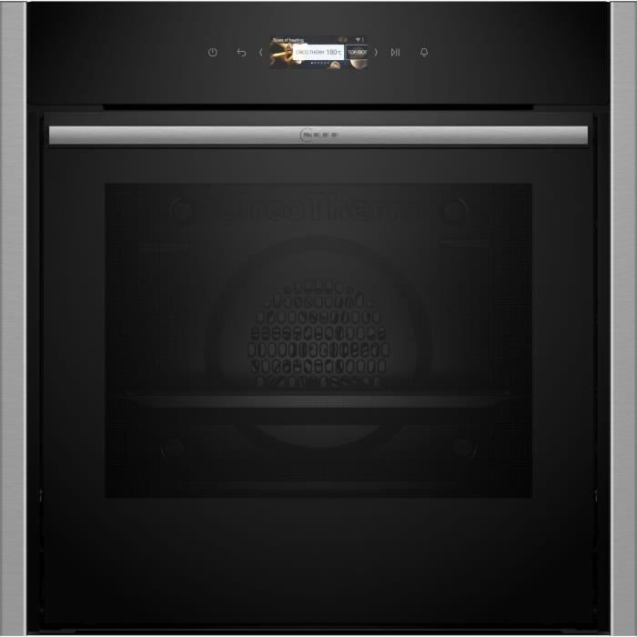 Four ecoclean Slide&Hide -NEFF  N70 - B54CR31N0F - Noir - 14 modes de cuisson - 59,5 x 59,6 x 54,8 cm