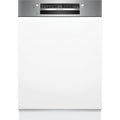 Lave-vaisselle semi-encastrable BOSCH SMI2HTS02E SER2 - 13 couverts - Induction - L60cm - 46 dB - Acier Brossé