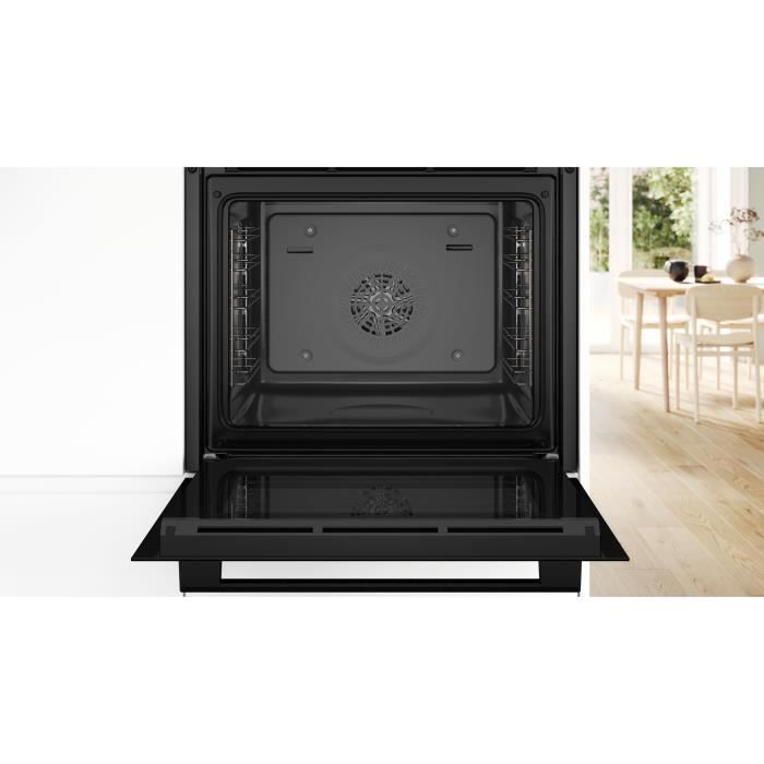 Four ecoclean - BOSCH SER4 - HQA534BB3F - Noir - 8 modes de cuisson - 59,5 x 59,4 x 54,8 cm