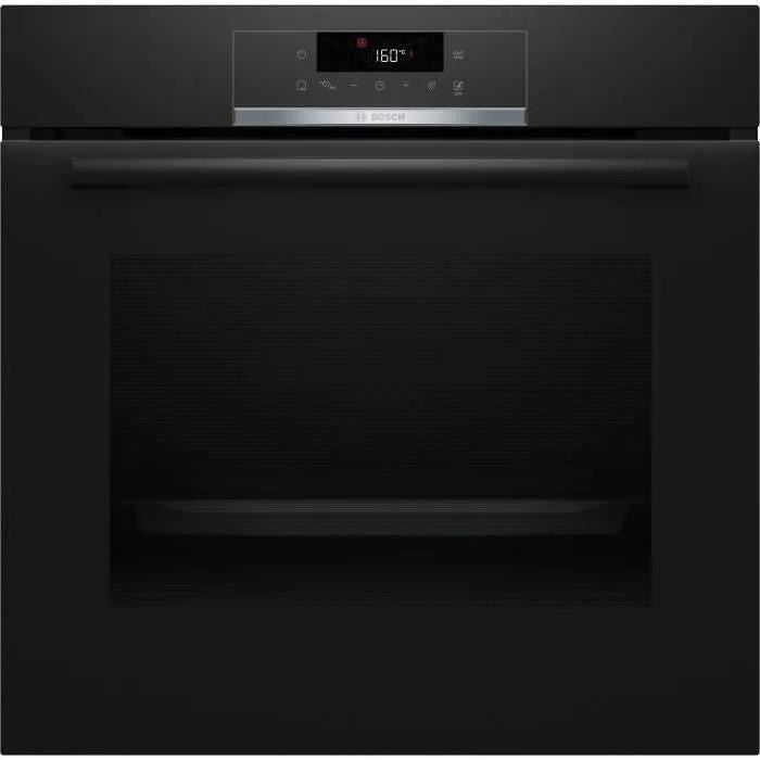 Four pyrolyse Softclose - BOSCH  SER4 - HQG572BB3F - Noir - 8 modes de cuisson - 59,5 x 59,4 x 54,8 cm