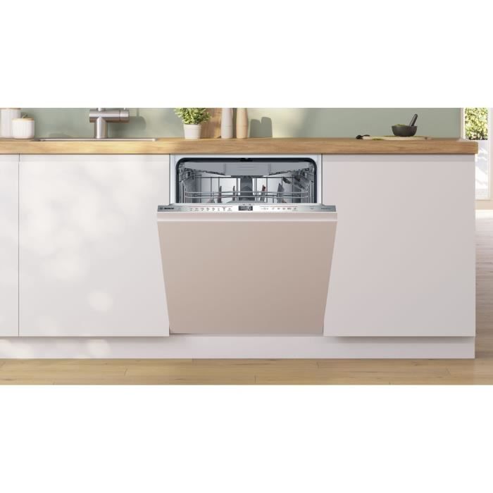 Lave-vaisselle tout encastrable BOSCH SMH6ECX12E SER6 - 14 couverts - 42 dB - porte a glissieres - tiroir a couverts