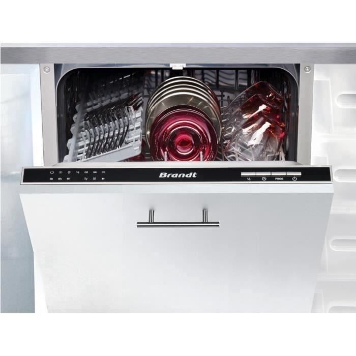 Lave-vaisselle tout encastrable BRANDT VS1010J - 10 couverts - L45cm - 47dB