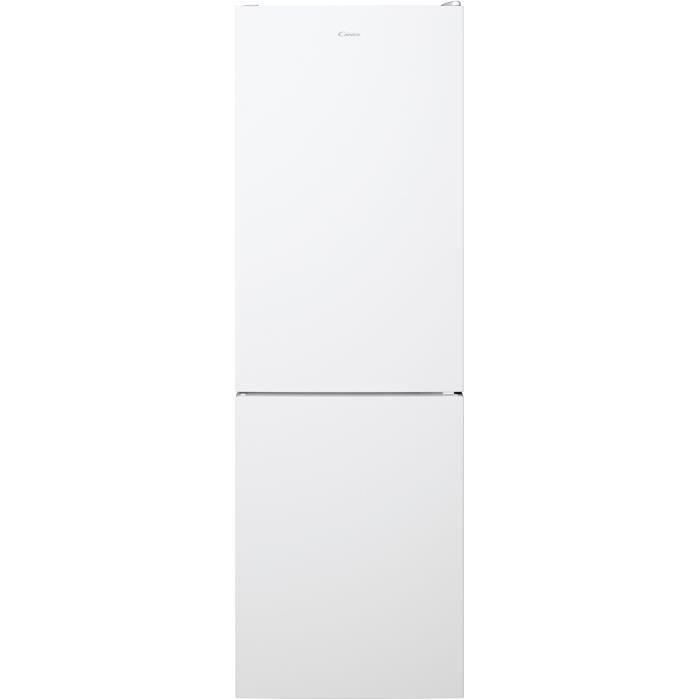 Réfrigérateur Combiné - CANDY - CCE3T618EW - Classe E - 341 L - 185 x 59,5 x 65,8 cm - Blanc
