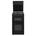 Cuisiniere gaz CONTINENTAL EDISON CECDF5060B3 -  4 feux - noir - L50 xP60 x H90 cm