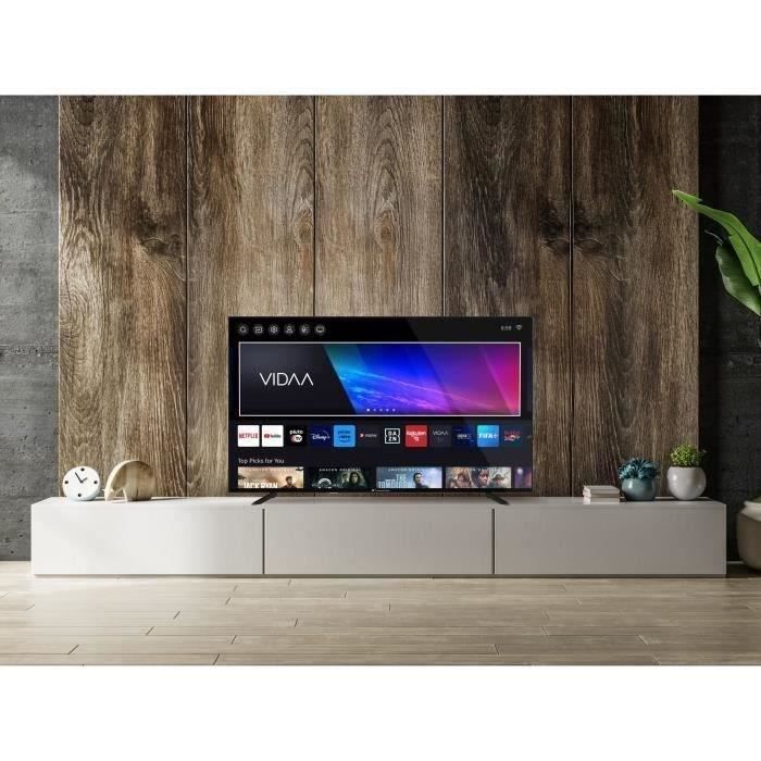 TV QLED - CONTINENTAL EDISON - CELED50SVQLD25B3 - 50'' (126 cm) -  UHD 4K 3840x2160 - SMART VIDAA - 3xHDMI - 2xUSB
