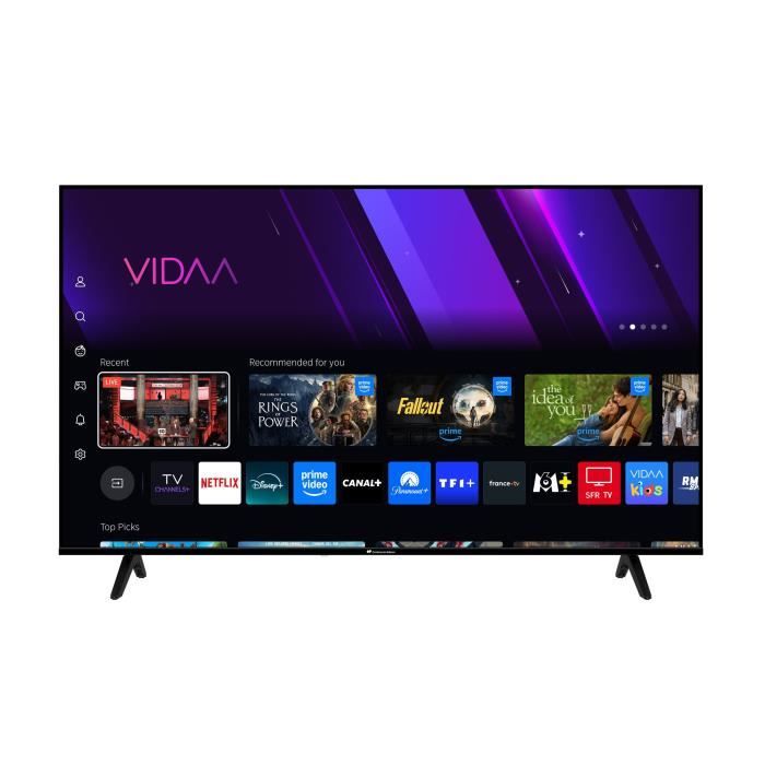 TV LED UHD - CONTINENTAL EDISON - 55 (139 cm) - 3xHDMI - 2xUSB - Noir - CELED55SV2UD25B6