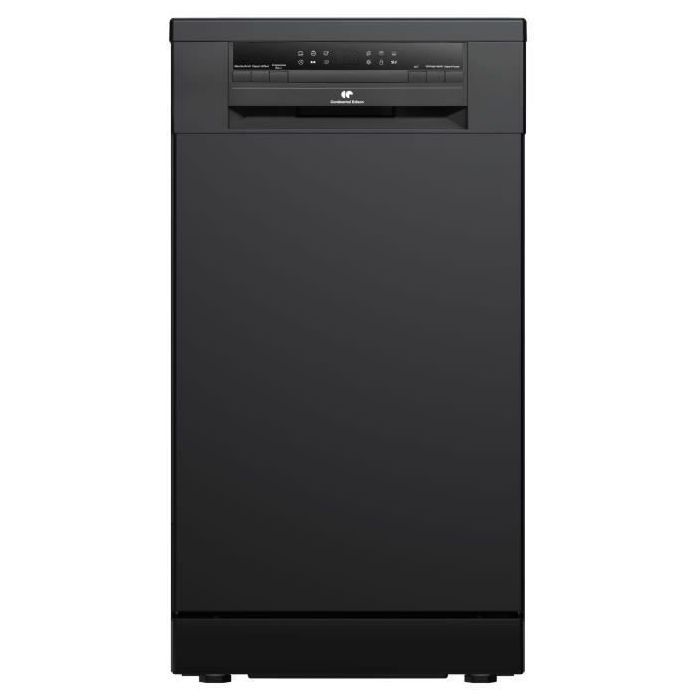 Lave-vaisselle pose libre - CONTINENTAL EDISON - CELV1145B - 11 couverts - 45 cm - 45 dB  - Noir
