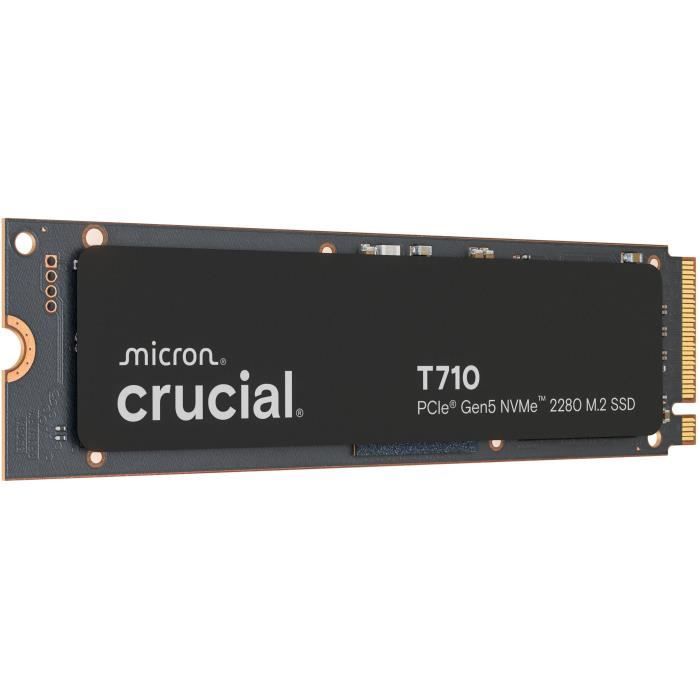 CRUCIAL - SSD interne - T710 - 4 To - PCIe Gen5 NVMe M.2