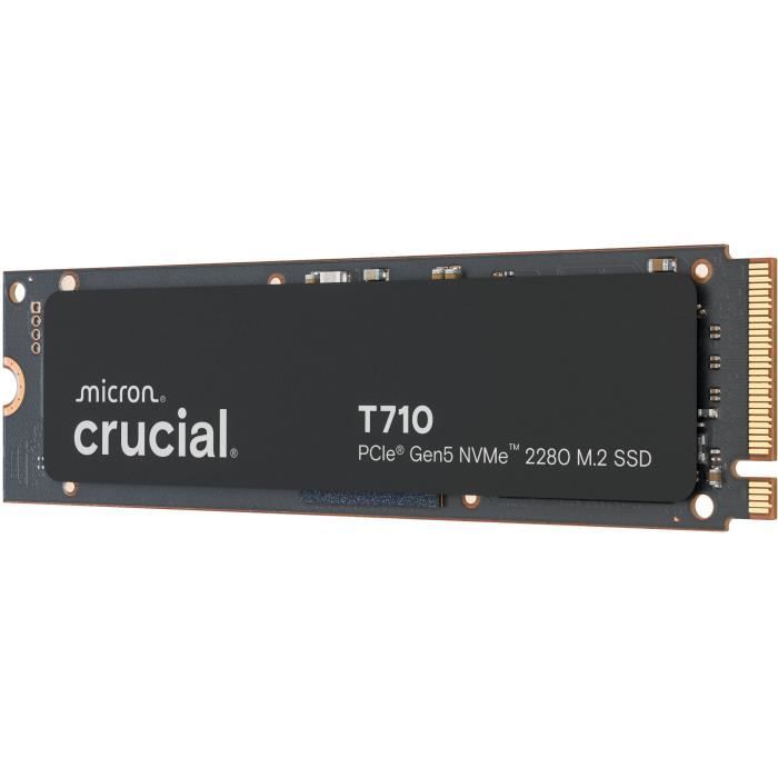 CRUCIAL - SSD interne - T710 - 2 To - PCIe Gen5 NVMe M.2