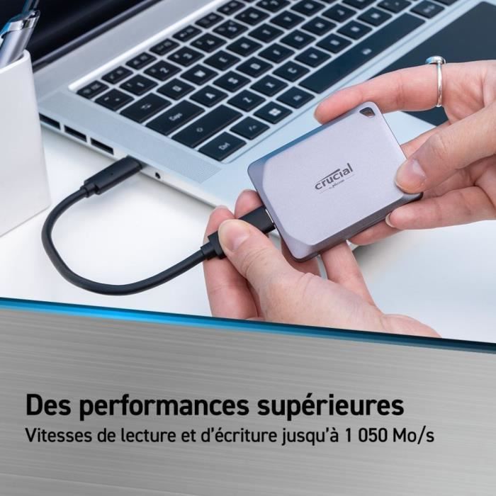 CRUCIAL- SSD Externe Portable - X9 Pro - 2 To - USB 3.0 - CT2000X9PROSSD9
