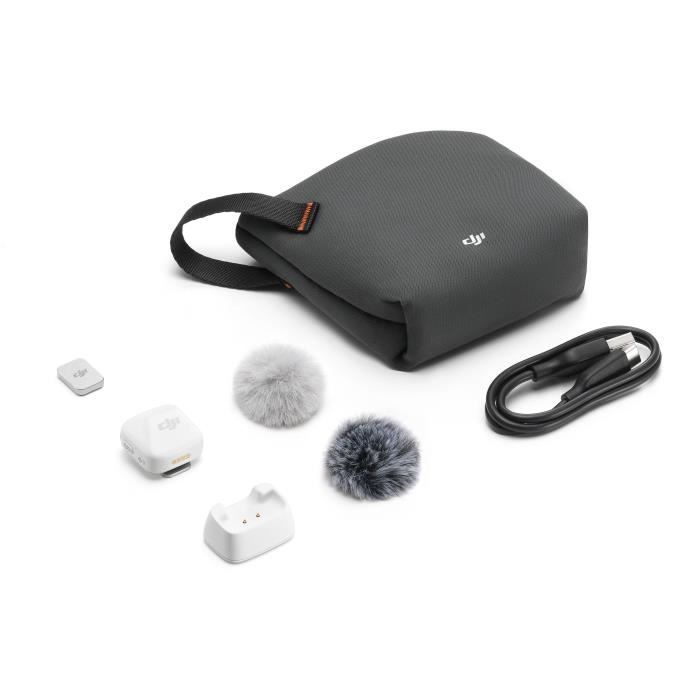 Émetteur sans fil - DJI - Mic Mini - Arctic White - Ultra-léger et compact
