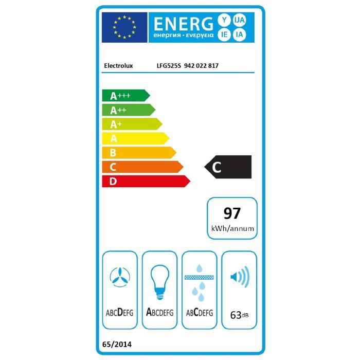 Groupe aspirant - ELECTROLUX - LFG525S - H 245 x L 520 x P 285 mm