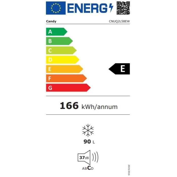 Congélateur HAIER CNUQ2L58EW - Low Frost - Classe E - 37 dB(A) - 90 L - Autonomie 12h