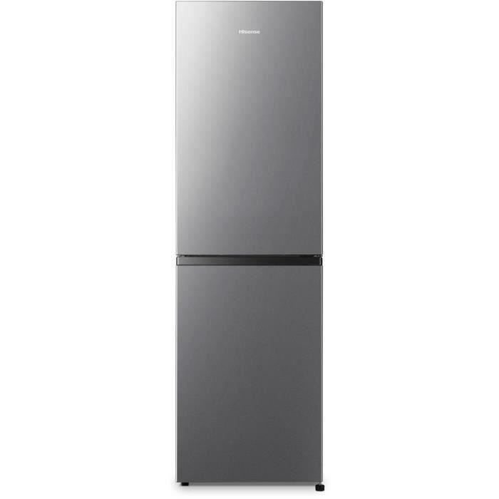 Réfrigérateur combiné - HISENSE - RB327N4ADD - classe D - 256 L - No Frost (Sans givre) - Argent - L 55 x 55,7 x H 182,4 cm