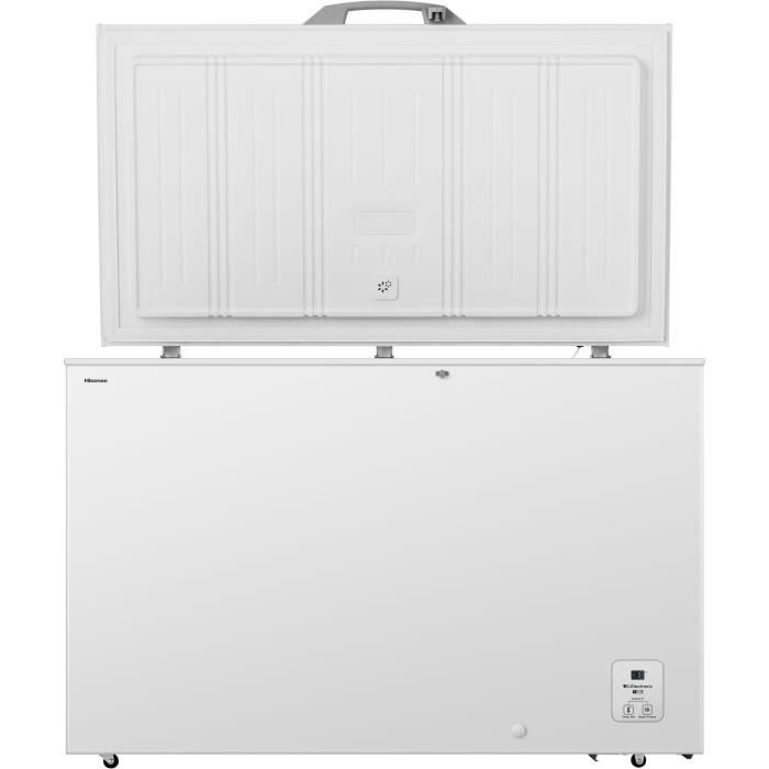 Congélateur coffre - HISENSE - FC484D4AWLYD - 2 paniers - 372 L - Eclairage Led - Classe D
