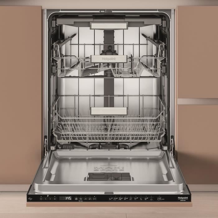 Lave-vaisselle tout encastrable HOTPOINT H7IHP40L  - 15 couverts - 40 dB - Classe C - Maxi Space - tiroir a couverts