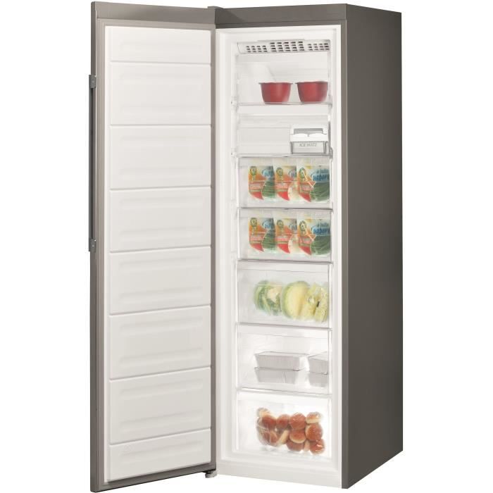 Congélateur armoire - HOTPOINT - UH8F3DXI - 263 L - 5 tiroirs - Classe D - Inox