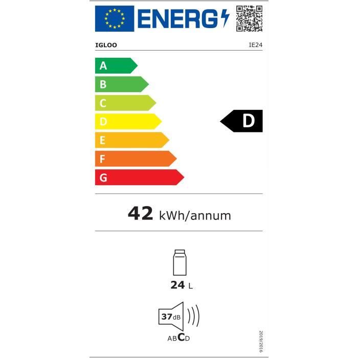 Glaciere électrique - IGLOO - IE25DC - 12 V - Modern bleu - 24 L