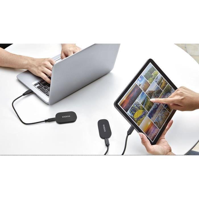 Disque dur SSD externe - Kioxia - EXCERIA Plus G2 Portable SSD - 2 TB - USB 3.2 Gen 2 / USB 3.2 Gen 1 / USB 2.0