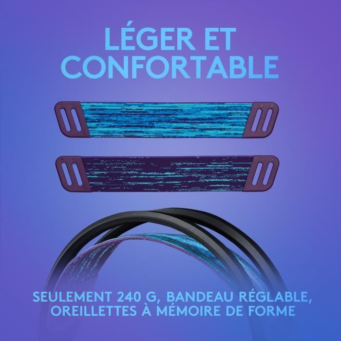 Casque gamer - Filaire - Logitech G - G335 - PS5, PS4, Xbox, Switch, PC - Noir