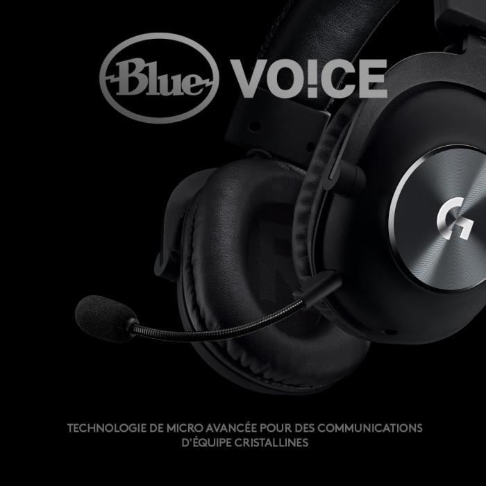 Casque gamer - Filaire - Logitech G - Pro X - USB - PC - Noir