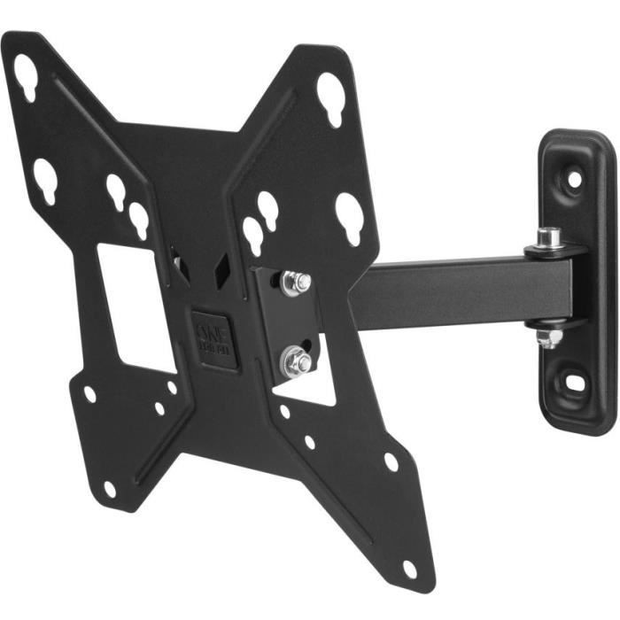 ONE FOR ALL WM2241 Support mural avec réglage d'inclinaison et de rotation (90°) pour TV de 13 a 43 (33 a 109cm) - Poids max : 30kg